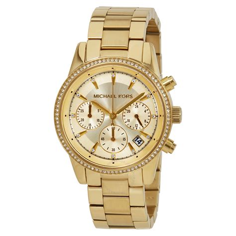 michael kors ritz watch silver|michael kors chronograph gold.